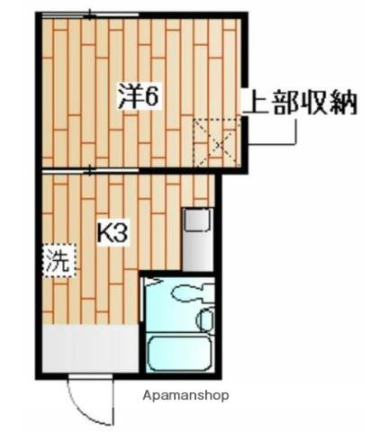 オレンジハウス壱番館(1K/2階)の間取り写真