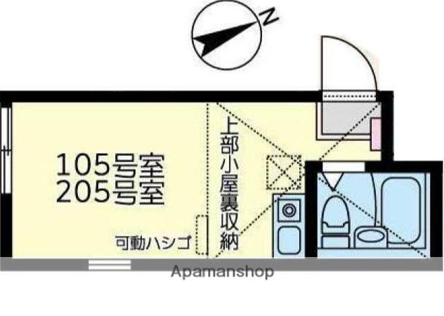 ブルーミー川崎(ワンルーム/2階)の間取り写真