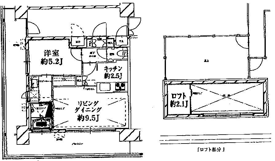 レジディア大森東(1LDK/10階)の間取り写真