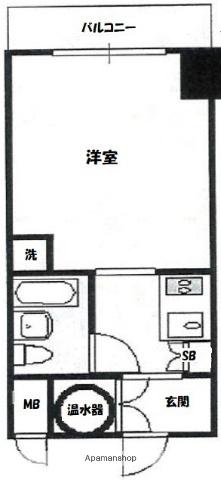 藤和伊勢佐木町ハイタウン(ワンルーム/8階)の間取り写真