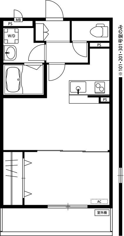 リブリ・コイノニア(1LDK/1階)の間取り写真