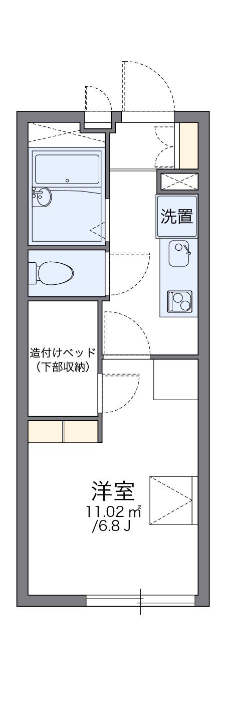 レオパレスグランアメニティ(1K/3階)の間取り写真