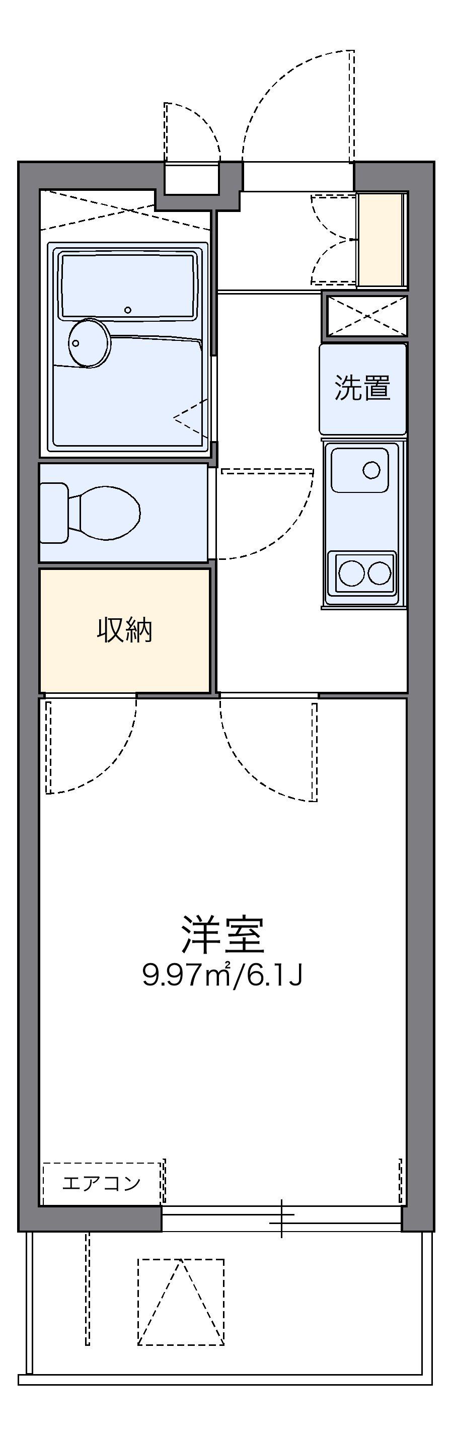 レオパレス青砥坂 1階階 間取り