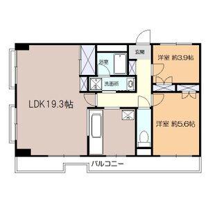 プレミール中央(1SLDK/3階)の間取り写真