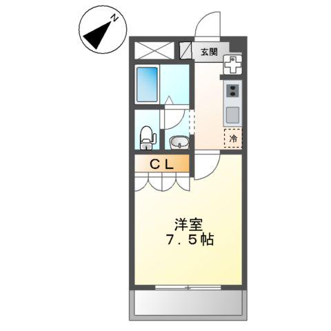 エルアールASAYA(1K/3階)の間取り写真