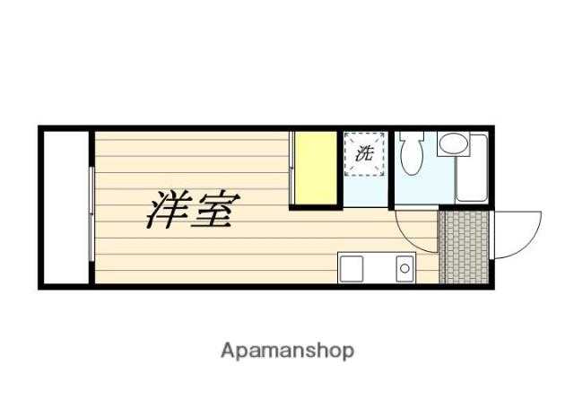 メゾン・ド・フレシール(ワンルーム/2階)の間取り写真