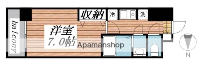 モカネスト久が原(1K/4階)の間取り写真