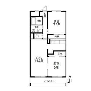 リバティハウス(2LDK/3階)の間取り写真