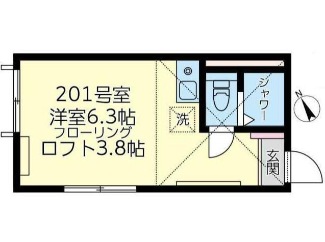 ユナイト鶴見ラベンダー 2階階 間取り