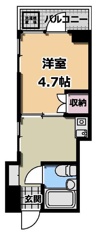 MS野毛ビル(1K/4階)の間取り写真