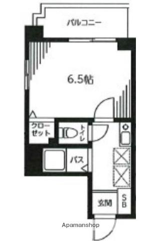 ビクトリュー仲町台(1K/2階)の間取り写真