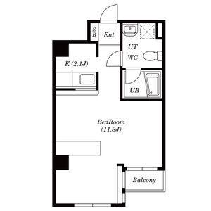 エイシャント元町(ワンルーム/3階)の間取り写真