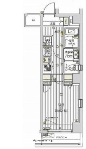 VALESIA YOKOHAMA サウス CITY(1K/1階)の間取り写真