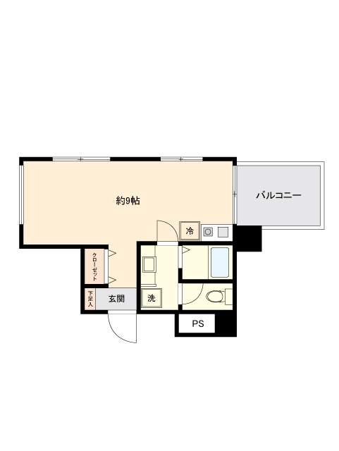 ウエストインパート3 6階階 間取り