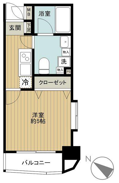 グリフィン横浜・桜木町六番館 2階階 間取り