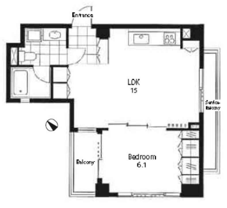 レジディア南雪谷 2階階 間取り
