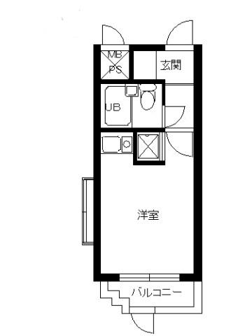 スカイコート横浜弘明寺 1階階 間取り