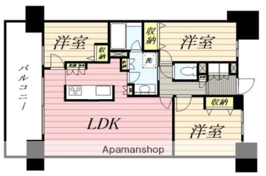 HF辻堂レジデンス(3LDK/13階)の間取り写真