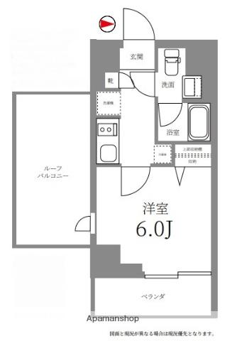 LOG武蔵小杉(1K/9階)の間取り写真