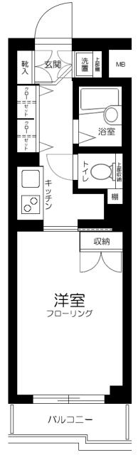 ルーブル上池台壱番館 4階階 間取り