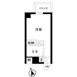 仲町台フェニックスコート(ワンルーム/3階)の間取り写真