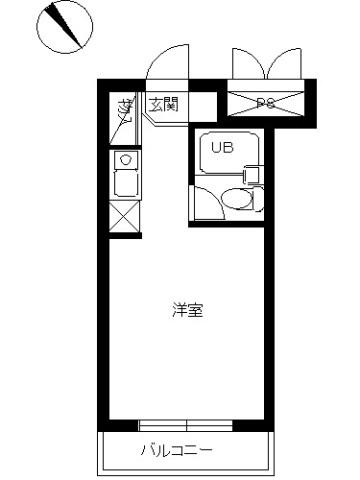 スカイコート横浜黄金町 2階階 間取り