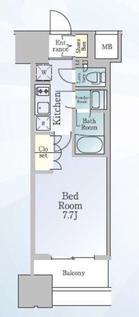 ルフォンブランシェ品川南大井(1K/15階)の間取り写真