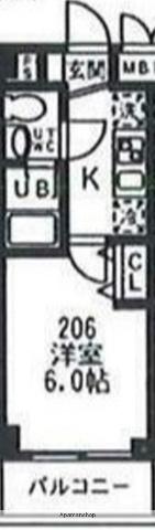 アゼリア鎌倉(1K/2階)の間取り写真
