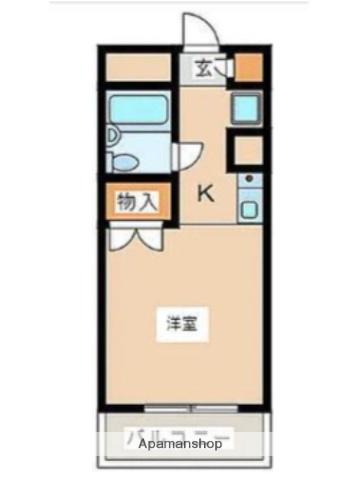 セシーズ新百合丘(ワンルーム/3階)の間取り写真