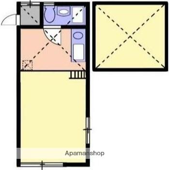 ビューパレス湘南小和田(ワンルーム/2階)の間取り写真