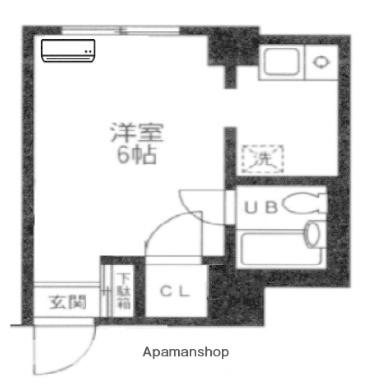 ラフィントール湘南(ワンルーム/1階)の間取り写真