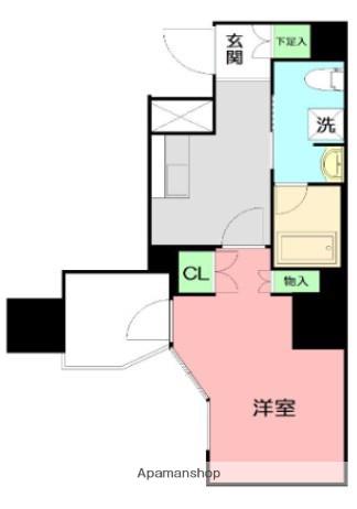 GRANDREVE横濱1(1K/5階)の間取り写真