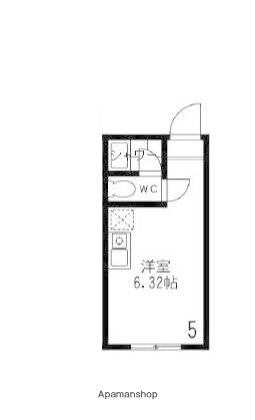 ウィズ・プレイス ナナ(ワンルーム/1階)の間取り写真