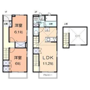 ベルメール(2LDK)の間取り写真