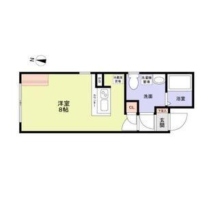 ラ・フォート元町中華街(ワンルーム/2階)の間取り写真