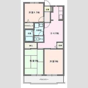 ニフティ34(3DK/1階)の間取り写真