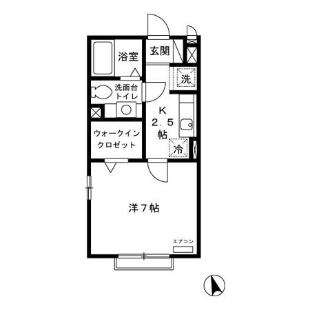クレール四季彩の丘弐番館 2階階 間取り