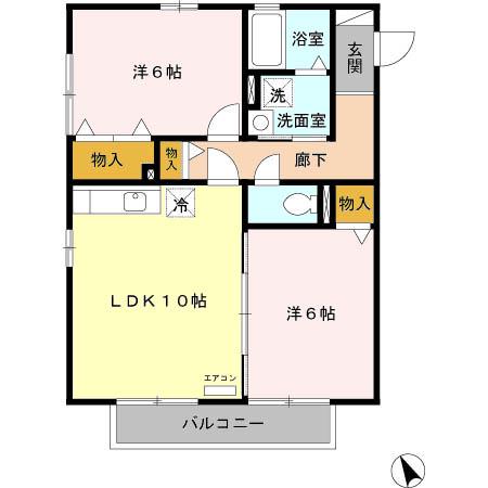 リヴェール文 2階階 間取り