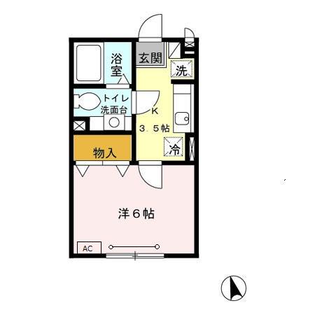 アパートメントK 2階階 間取り