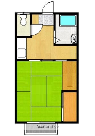 コスモハイツスズキ(1K/2階)の間取り写真