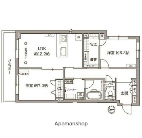 SIGNATURE07(2LDK/2階)の間取り写真