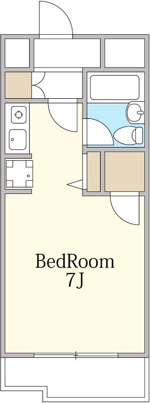 ウィン読売ランド(ワンルーム/3階)の間取り写真