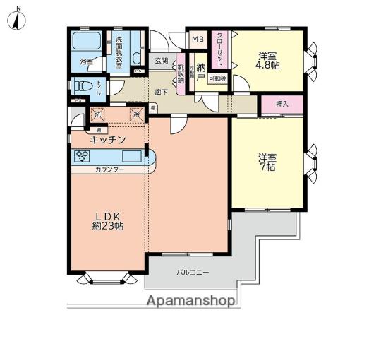 KNOT妙蓮寺(3LDK/1階)の間取り写真