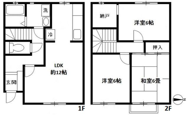 エントピア・アサバＣ(3SLDK)の間取り写真