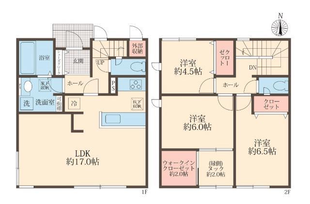 メゾン　クレール(3SLDK)の間取り写真