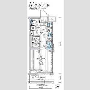MAXIV横浜青葉(1K/3階)の間取り写真