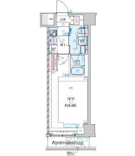 GENOVIA大師橋(1K/3階)の間取り写真