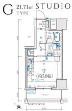 LEXE 横濱関内(ワンルーム/5階)の間取り写真