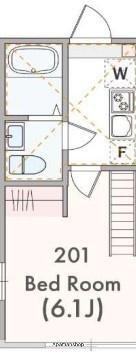 アザーレ・アサンテ日吉B(1K/2階)の間取り写真