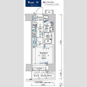 MAXIV横浜吉野町TRE(1K/5階)の間取り写真